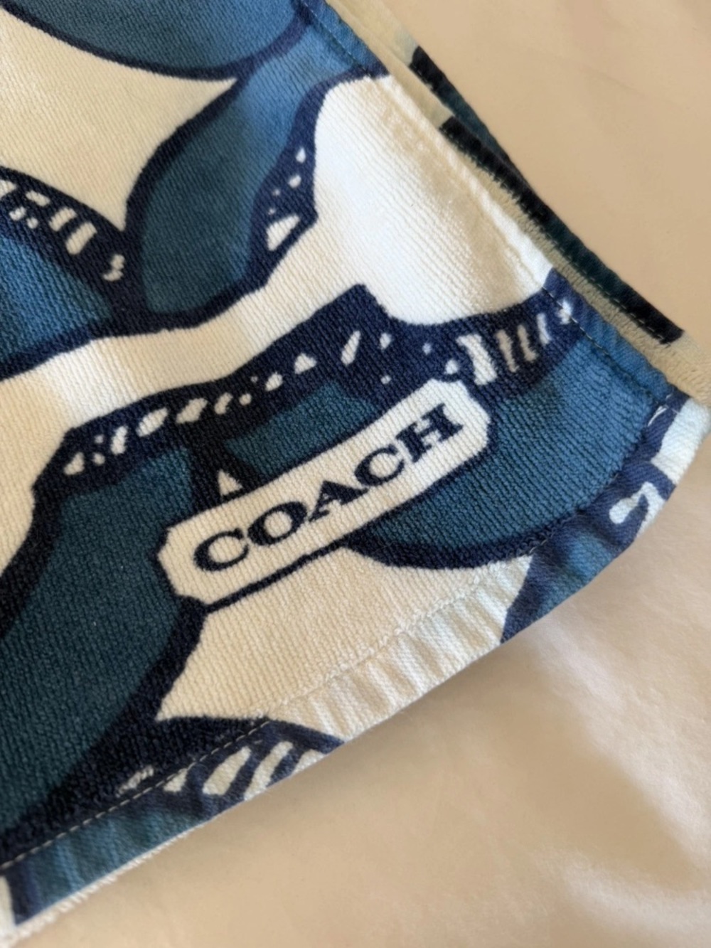 Coach Beach Towel EUC - Picture 2 of 3